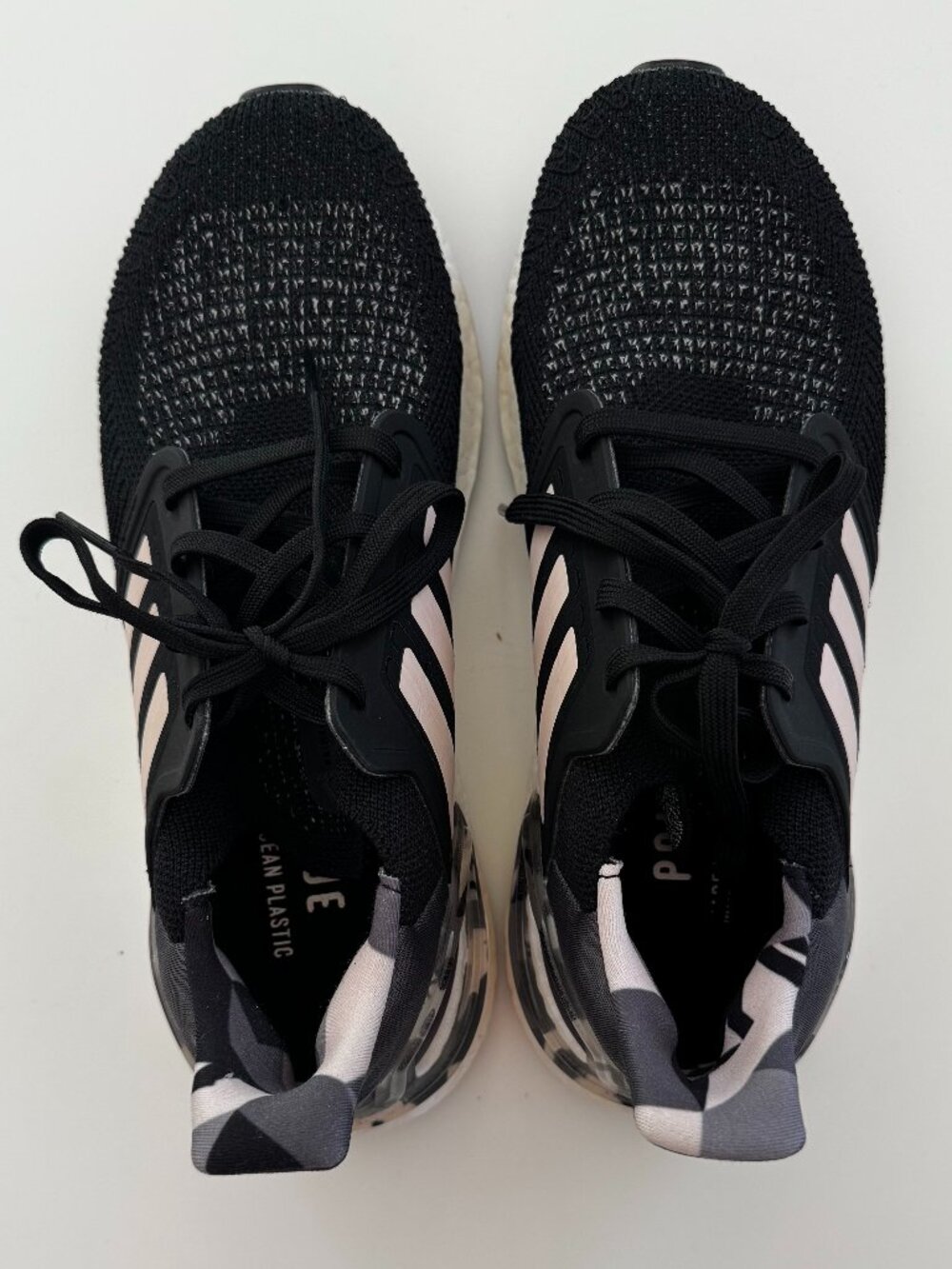 Adidas UltraBoost 20 Shoes Womens 8 1/2 Black Camo Running Shoe